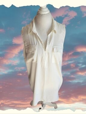 🪷 Architect Cream Button-Up Blouse